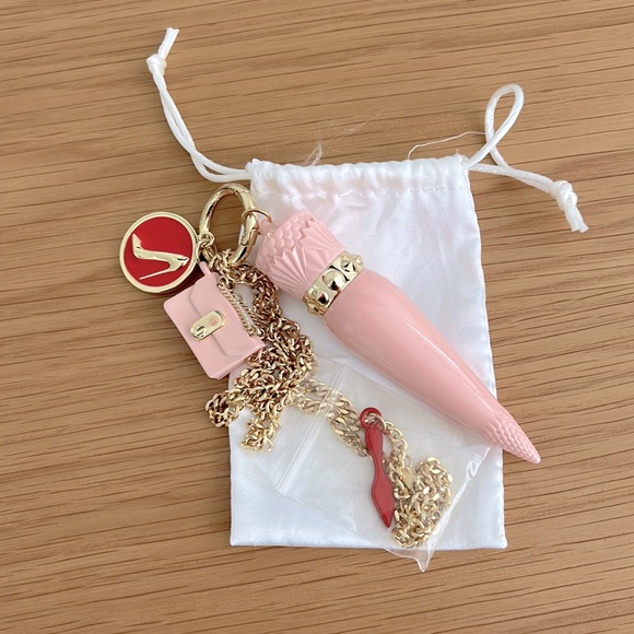 Christian Louboutin Accessories - Christian louboutin lipstick necklace chain with charms💖